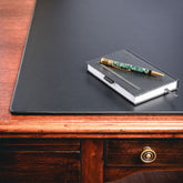Black Leatherette Conference Table Pad, 18 x 12